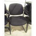 Mid Back Black Guest Client Chair